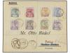 ✉ GAMBIA. 1898. BATHURST to GERMANY. Complete set on registe
