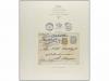 ✉ IRAN. 1897-1900. Three postal stationary envelope of 10 ch