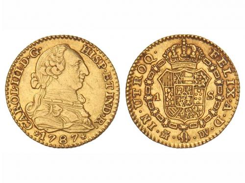 CARLOS III. 1 Escudo. 1787. MADRID. D.V. 3,43 grs. (Pequeñas