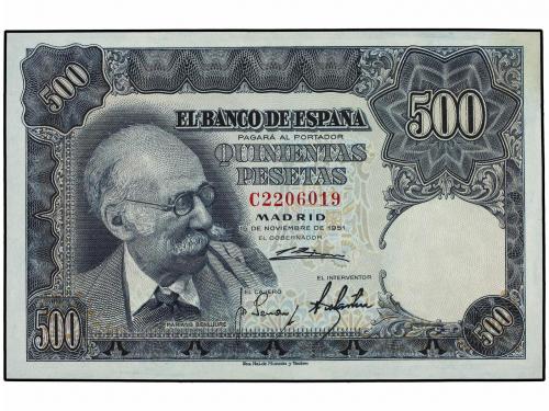 ESTADO ESPAÑOL. Lote 2 billetes 500 Pesetas. 15 Noviembre 19