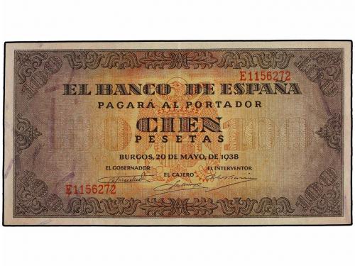 ESTADO ESPAÑOL. Lote 2 billetes 100 Pesetas. 20 Mayo 1938. C