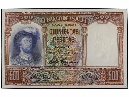 GUERRA CIVIL, ZONA REPUBLICANA. Lote de 2 billetes de 500 Pe