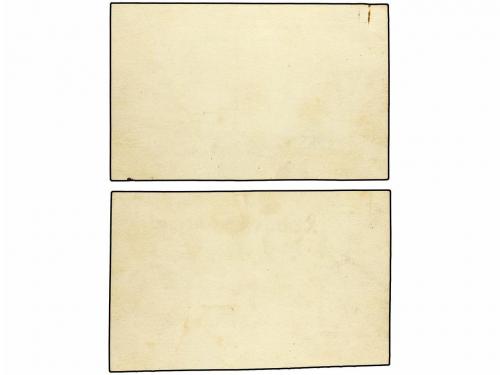 CATALUNYA. Lote 2 bocetos 1 Pesseta. C.M. de GLEVINYOL DE TE