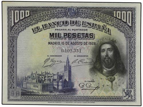 GUERRA CIVIL, ZONA REPUBLICANA. Lote 2 billetes 1.000 Peseta