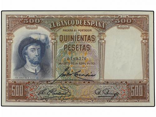 GUERRA CIVIL, ZONA REPUBLICANA. Lote 2 billetes 500 Pesetas.