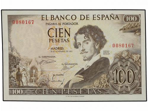 ESTADO ESPAÑOL. Lote 2 billetes 100 Pesetas. 19 Noviembre 19