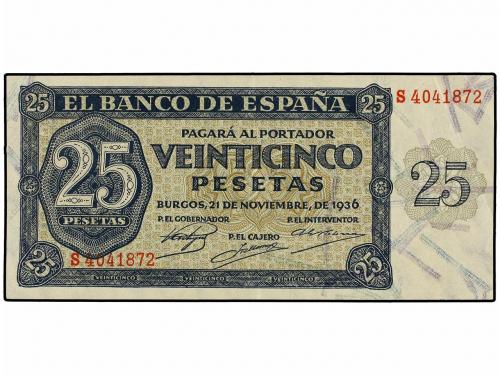 ESTADO ESPAÑOL. Lote 2 billetes 25 Pesetas. 21 Noviembre 193