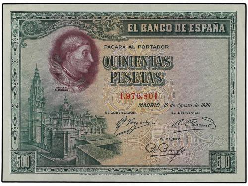 GUERRA CIVIL, ZONA REPUBLICANA. Lote 2 billetes 500 Pesetas.