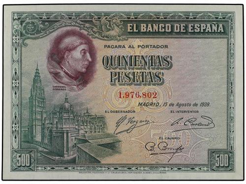 GUERRA CIVIL, ZONA REPUBLICANA. Lote 2 billetes 500 Pesetas.