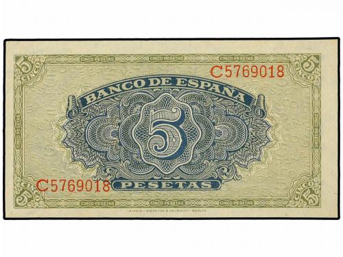 ESTADO ESPAÑOL. Lote 2 billetes 5 Pesetas. 4 Septiembre 1940