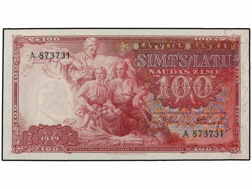BILLETES EXTRANJEROS. 100 Latu. 1939. LETONIA. WPM-22a. SC. 