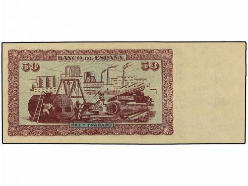 BILLETES ESPAÑOLES. 50 Pesetas. Septiembre 1937. EL BANCO DE