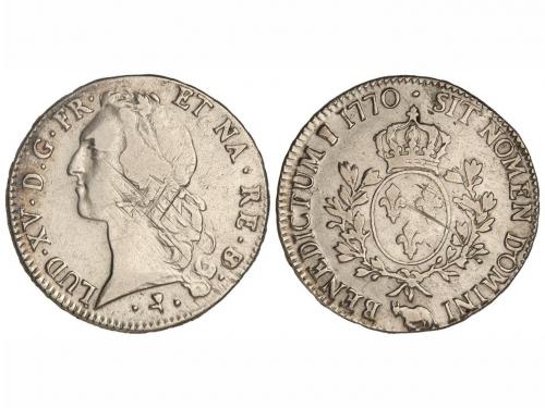 FRANCIA. Ecu. 1770. LUIS XV. PAU. 29,05 grs. AR. Marca de ce