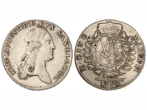 ESTADOS ALEMANES. Thaler. 1790-I.E.C. SAXONY-ALBERTINE. 27,9