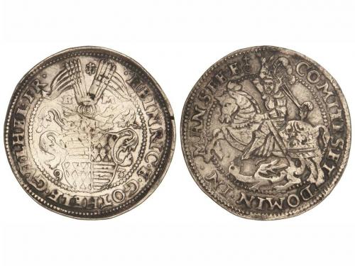ESTADOS ALEMANES. Thaler. 1593-M.B. MANSFELD. SCHRAPLAU. ENR