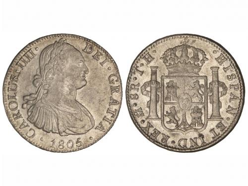 CARLOS IV. 8 Reales. 1805. MEXICO. T.H. 27,05 grs. Cal-703. 