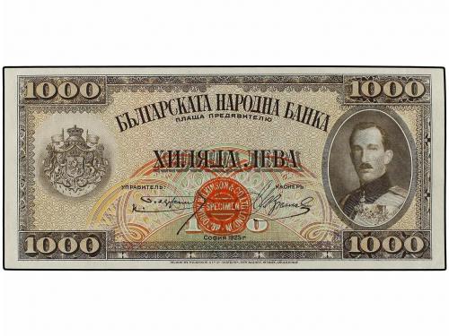 BILLETES EXTRANJEROS. 1.000 Leva. 1925. BULGARIA. Boris III.
