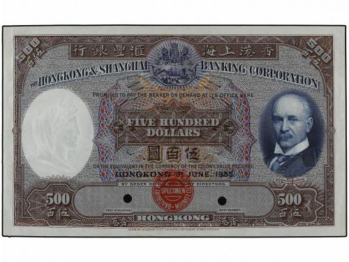 BILLETES EXTRANJEROS. 500 Dólares. 1 Junio 1935. HONG KONG. 