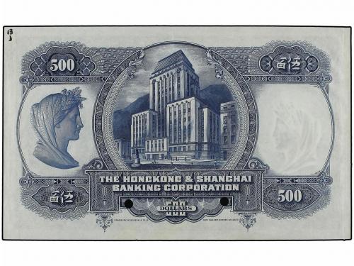 BILLETES EXTRANJEROS. 500 Dólares. 1 Junio 1935. HONG KONG. 