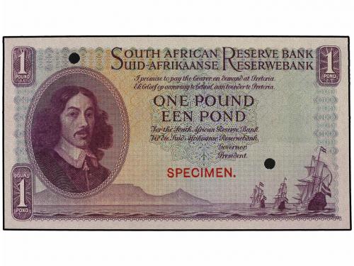 BILLETES EXTRANJEROS. 1 Libra. SUDÁFRICA. Jan van Riebeeck. 