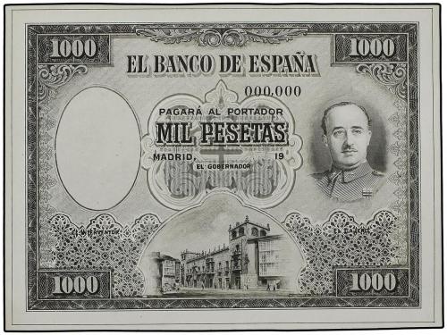 BILLETES ESPAÑOLES. Lote 10 pruebas fotográficas de Anverso 