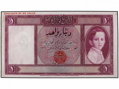 BILLETES EXTRANJEROS. 1 Dinar. 1931 (1942). IRAK. Faisal II.