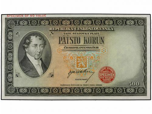 BILLETES EXTRANJEROS. 500 Coronas. CHECOSLOVAQUIA. J. Kollar