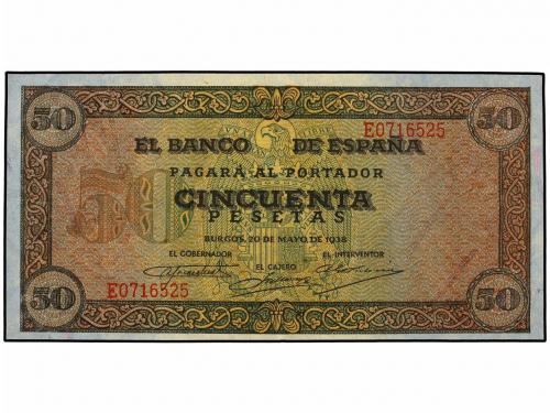 ESTADO ESPAÑOL. Lote 2 billetes 50 Pesetas. 20 Mayo 1938. Ca