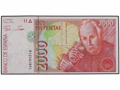 JUAN CARLOS I. 2.000 Pesetas. 24 Abril 1992. Celestino Mutis