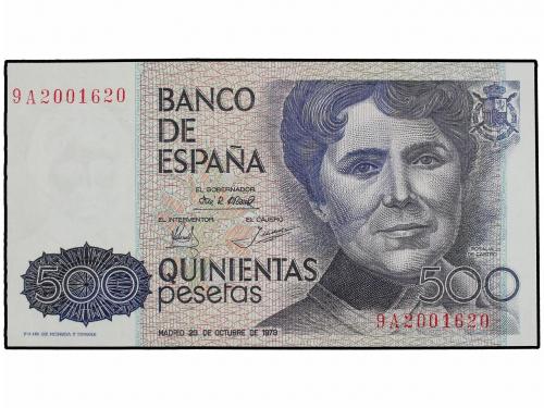 JUAN CARLOS I. 500 Pesetas. 23 Octubre 1979. Rosalía de Cast