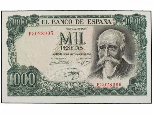 JUAN CARLOS I. 1.000 Pesetas. 17 Septiembre 1971. Echegaray.