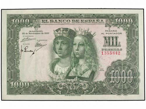 ESTADO ESPAÑOL. 1.000 Pesetas. 29 Noviembre 1957. Reyes Cató