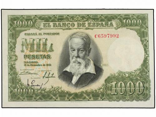 ESTADO ESPAÑOL. 1.000 Pesetas. 31 Diciembre 1951. Sorolla. S