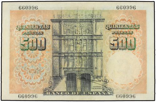 ESTADO ESPAÑOL. 500 Pesetas. 19 Febrero 1946. Francisco de V