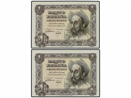 ESTADO ESPAÑOL. Lote 10 billetes 1 (4), 5 (4) y 25 Pesetas (