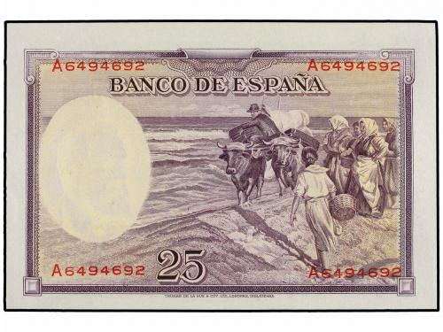 GUERRA CIVIL, ZONA REPUBLICANA. Lote 2 billetes 25 Pesetas.