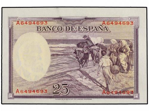 GUERRA CIVIL, ZONA REPUBLICANA. Lote 2 billetes 25 Pesetas.