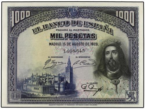 GUERRA CIVIL, ZONA REPUBLICANA. Lote 2 billetes 1.000 Peseta