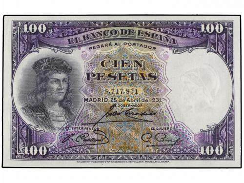 GUERRA CIVIL, ZONA REPUBLICANA. Lote 2 billetes 100 Pesetas.