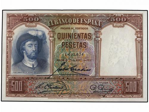 GUERRA CIVIL, ZONA REPUBLICANA. Lote 2 billetes 500 Pesetas.