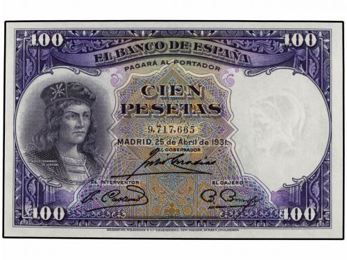 GUERRA CIVIL, ZONA REPUBLICANA. Lote 2 billetes 100 Pesetas.