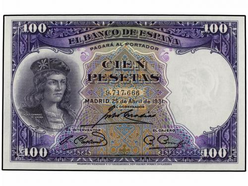 GUERRA CIVIL, ZONA REPUBLICANA. Lote 2 billetes 100 Pesetas.