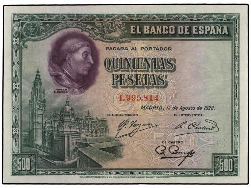 GUERRA CIVIL, ZONA REPUBLICANA. Lote 2 billetes 500 Pesetas.