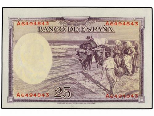 GUERRA CIVIL, ZONA REPUBLICANA. 25 Pesetas. 31 Agosto 1936. 