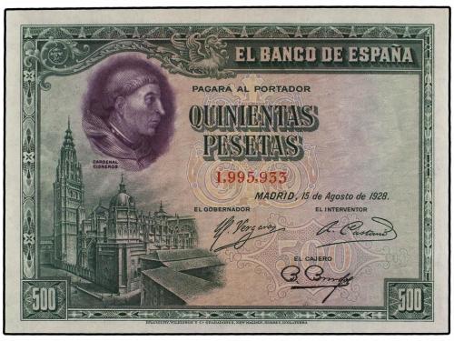 GUERRA CIVIL, ZONA REPUBLICANA. Lote 3 billetes 500 Pesetas.