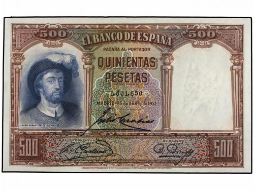 GUERRA CIVIL, ZONA REPUBLICANA. Lote 2 billetes 500 Pesetas.