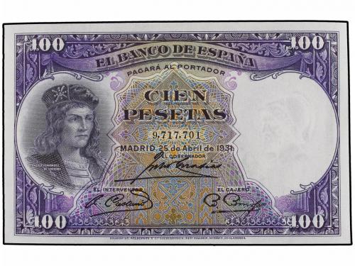 GUERRA CIVIL, ZONA REPUBLICANA. Lote 3 billetes 100 Pesetas.