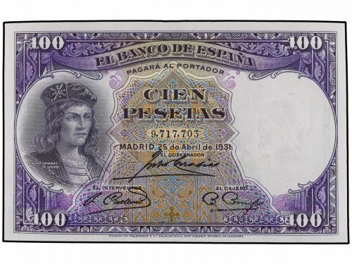 GUERRA CIVIL, ZONA REPUBLICANA. Lote 3 billetes 100 Pesetas.