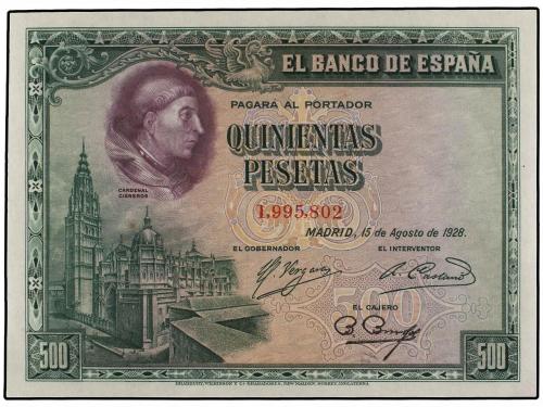 GUERRA CIVIL, ZONA REPUBLICANA. Lote 2 billetes 500 Pesetas.