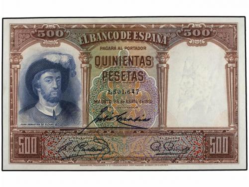 GUERRA CIVIL, ZONA REPUBLICANA. Lote 2 billetes 500 Pesetas.